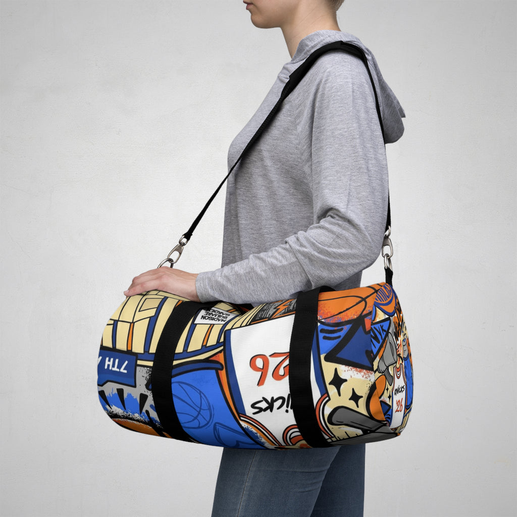 New York Knicks Graffiti Duffel Bag | Sports Team Basketball Travel