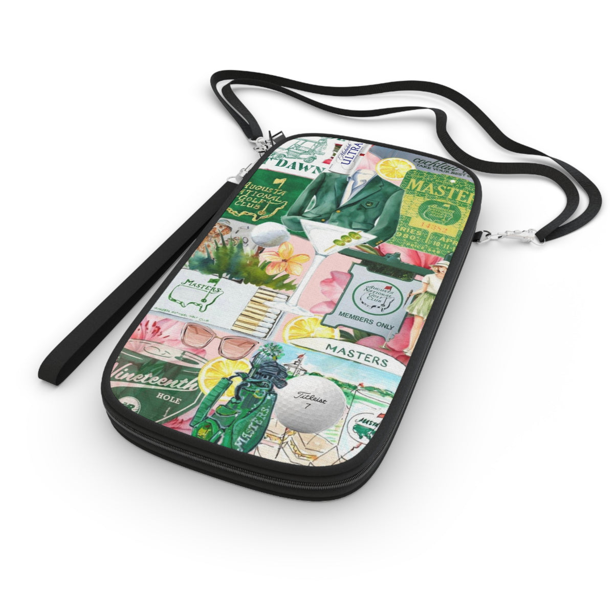 Passport Wallet — Masters Golf Collage Travel Organizer