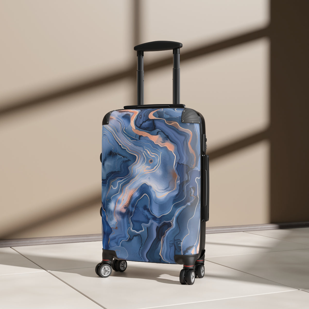 Blue Marble Suitcase | The Marble Travel Collection