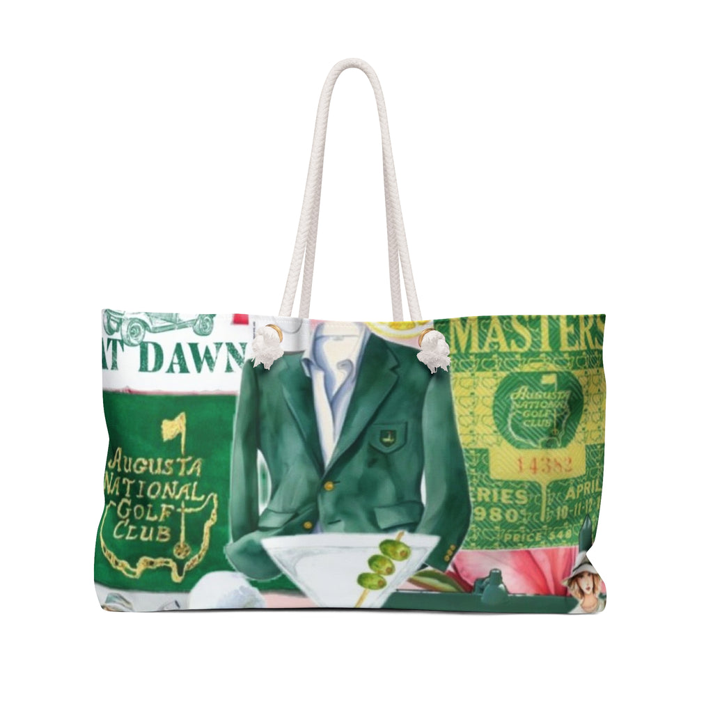 Masters Golf Collage Weekender Bag | Augusta Tournament Tote