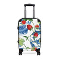 Blue Porcelain Strawberry Vine Suitcase | Floral Travel Luggage