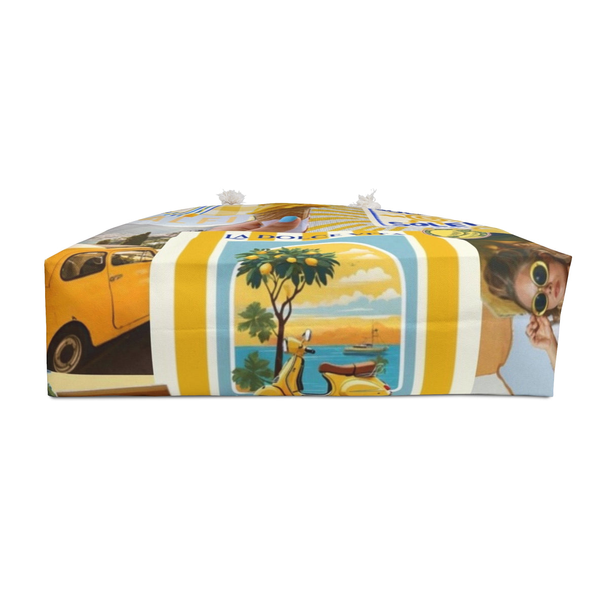 Amalfi Lemon Collage Weekender Bag | La Dolce Vita Beach Tote