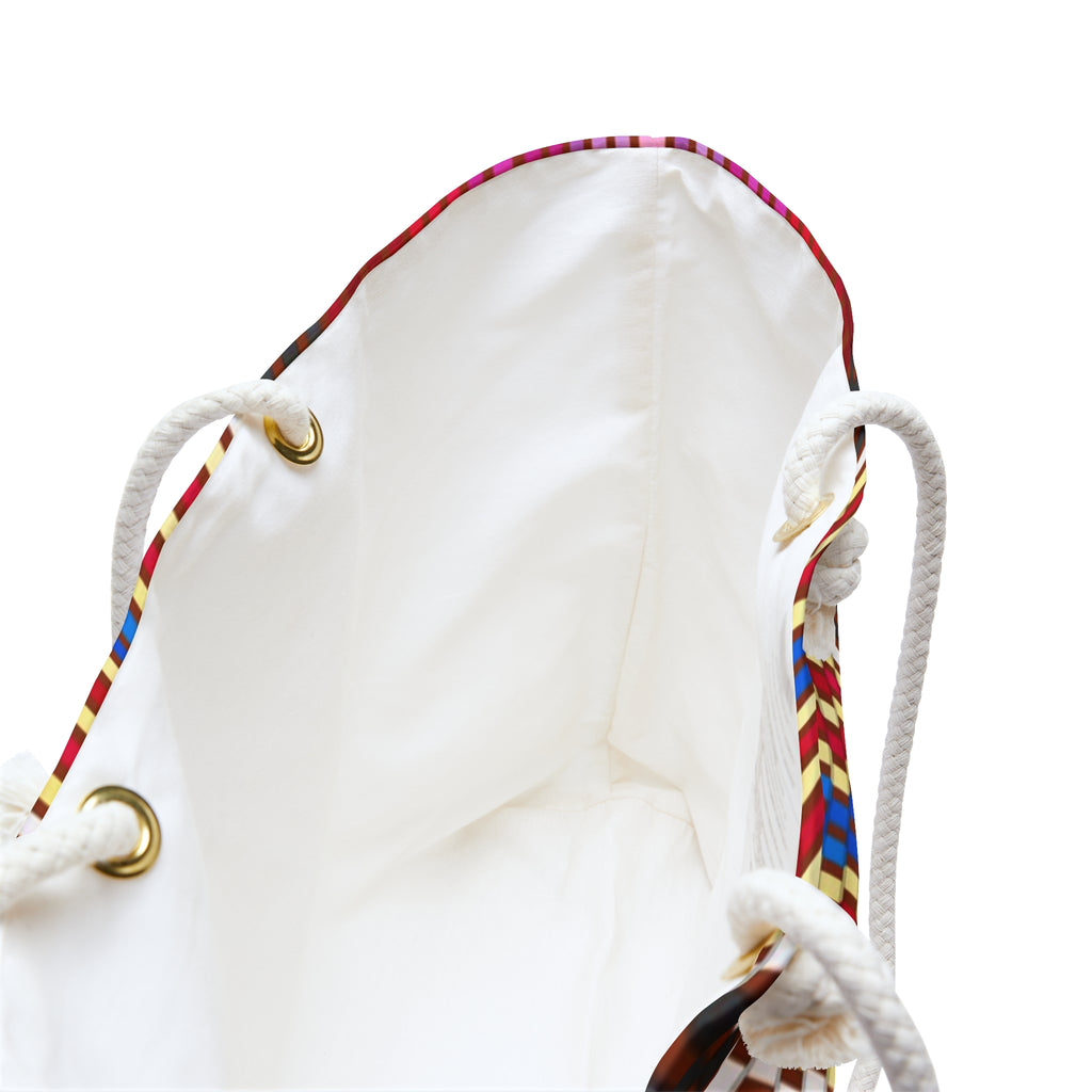 Colorful Southwestern Stripe Weekender Bag | Boho Tote, Travel Carryall