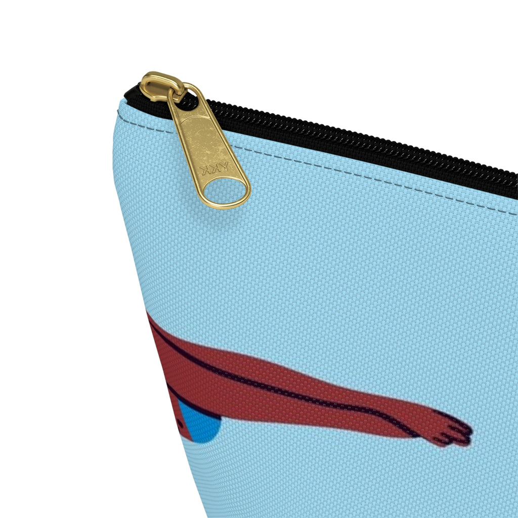 Swimmers Illustration Accessory Pouch | T-Bottom Zip Pouch