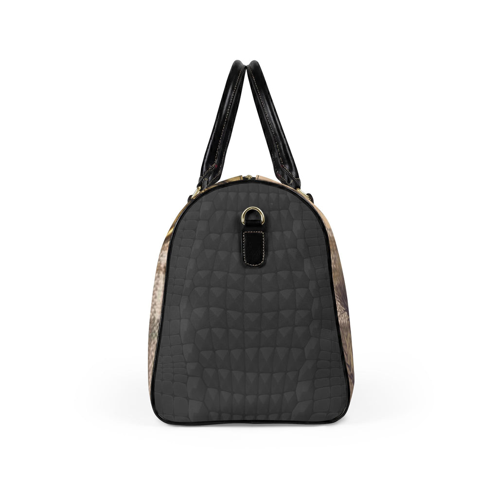 Outlander Silhouette Travel Bag | Faux Leather Duffle, Scottish Theme