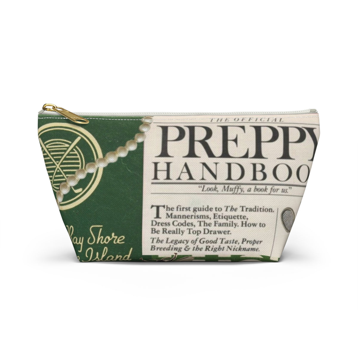 Preppy Handbook Collage Accessory Pouch