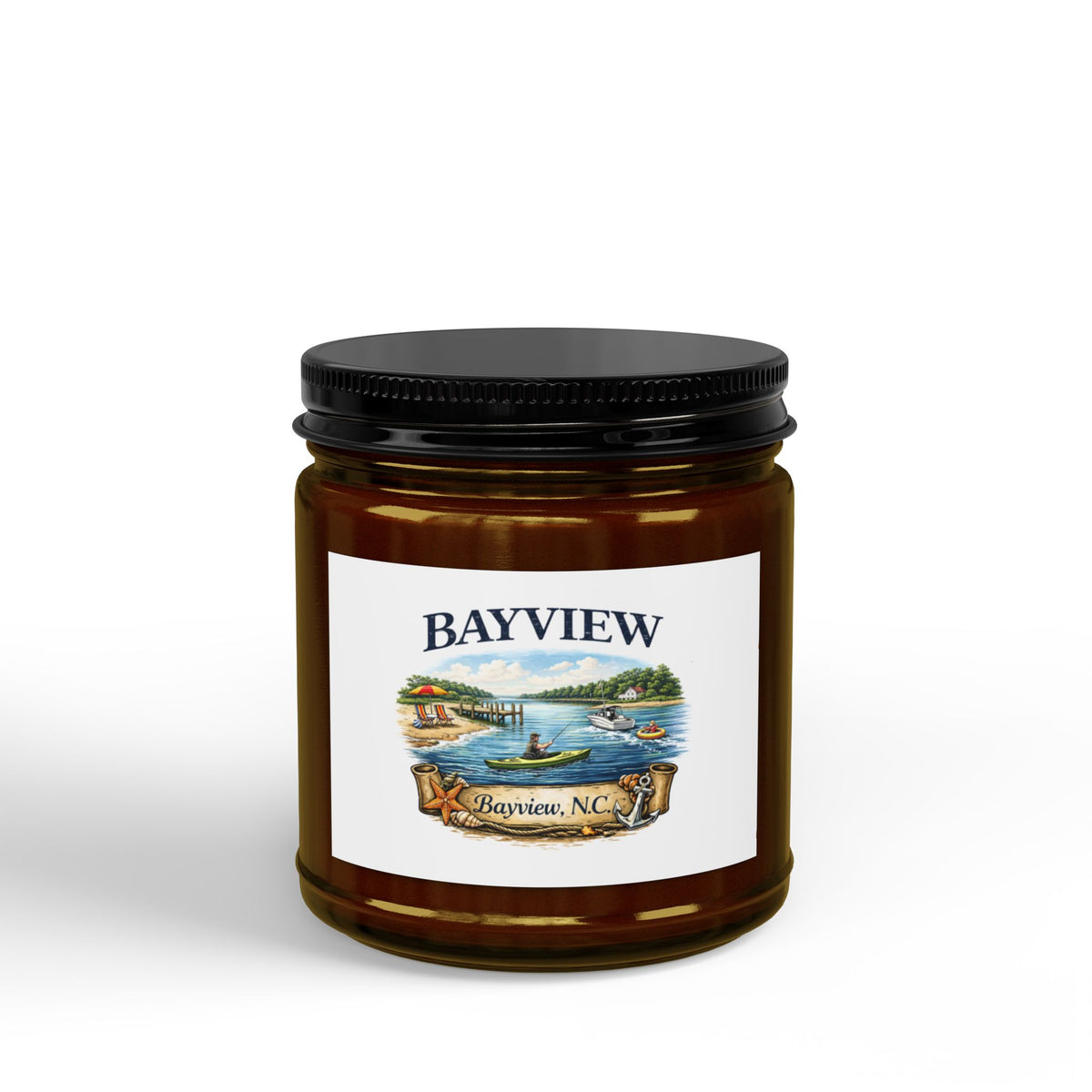 Bayview Scented Soy Candle — Coastal Bayview, NC Aroma (4oz & 9oz)
