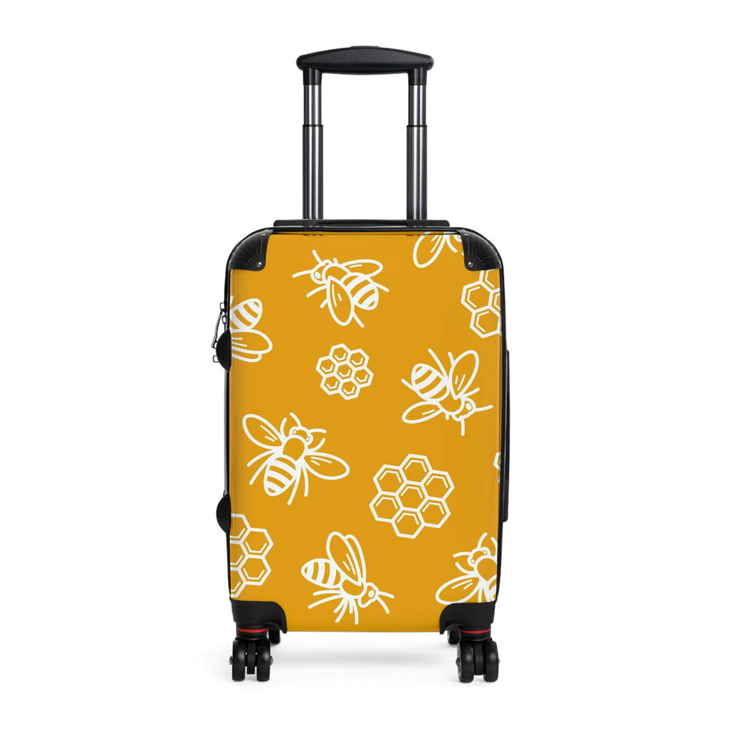 Honey Bee Pattern Suitcase | Bee Honeycomb Luggage Cover