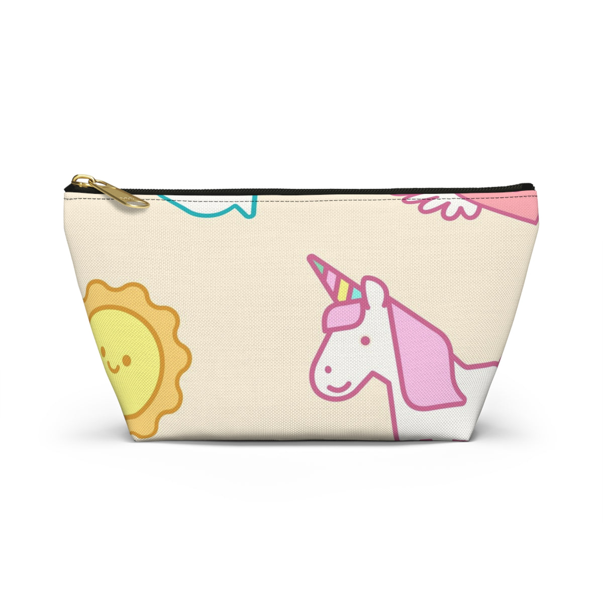 Cute Pastel Unicorn & Rainbow Accessory Pouch