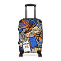 New York Knicks graffiti suitcase | basketball travel luggage