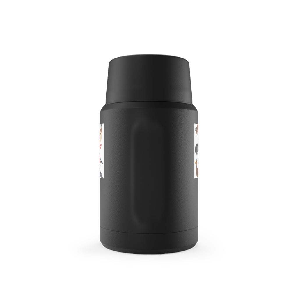 Insulated Food Jar — Tropical Birds Copper Vacuum Food Storage