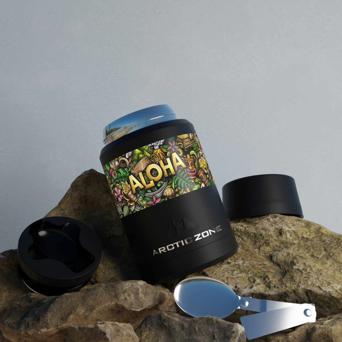 Aloha Tropical Doodle Insulated Food Jar