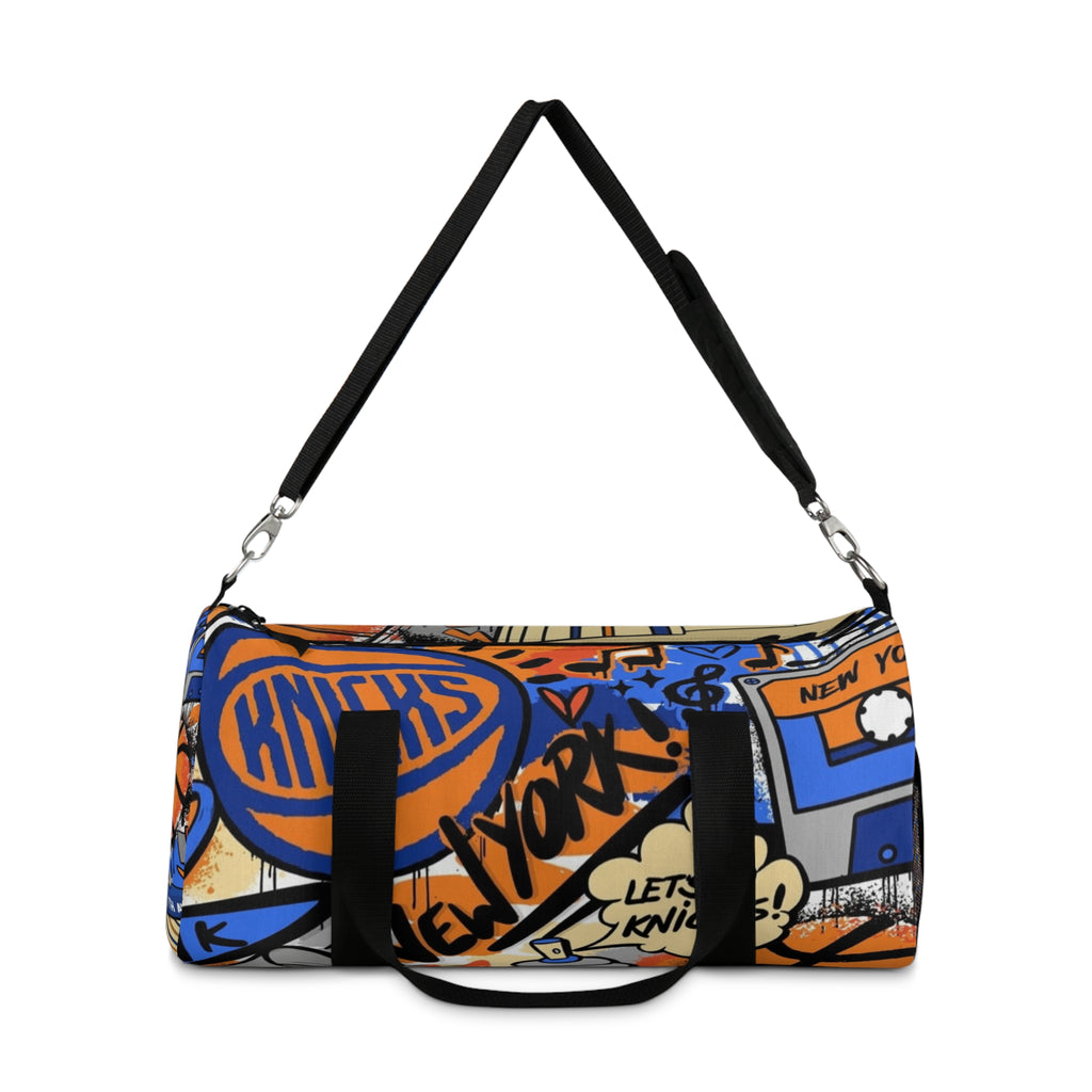 New York Knicks Graffiti Duffel Bag | Sports Team Basketball Travel