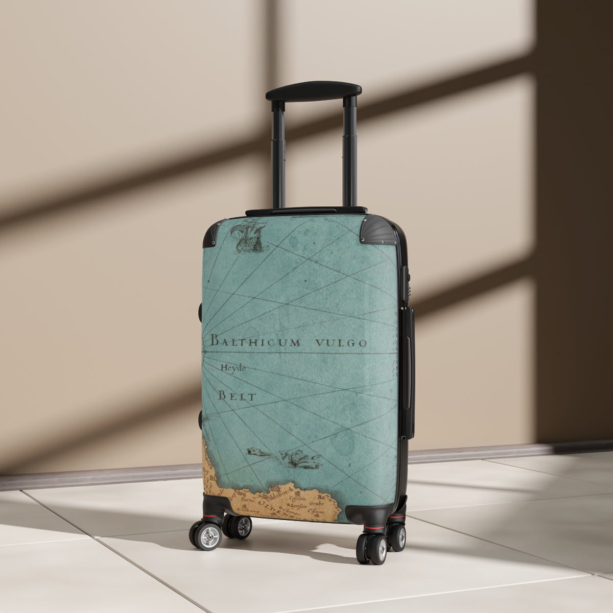 Vintage Map Suitcase | Travel Luggage Cover