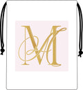 Monogram M Favor Bag — Personalized Wedding & Bridal Party Gift Pouch