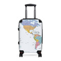 World Map Suitcase | Luggage with Continental Map Print