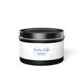 Lake Life Tin Candle — Fresh Lakeside Scented Tin Candle (Lake Life Design)