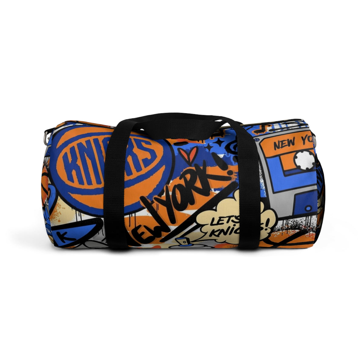 New York Knicks Graffiti Duffel Bag | Sports Team Basketball Travel