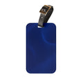 Navy Blue Marble Luggage Tag