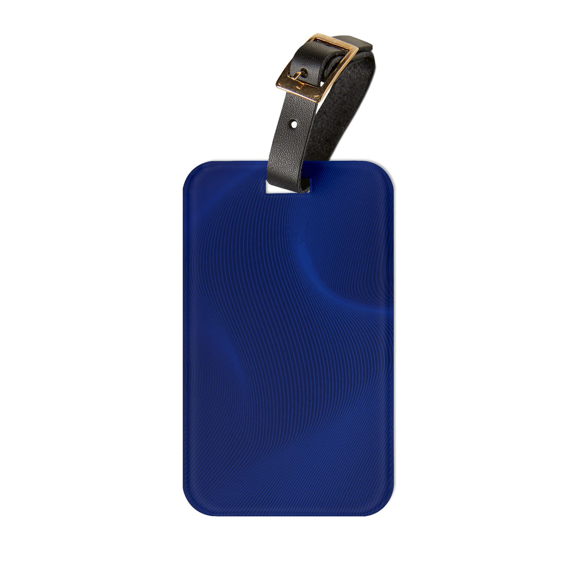 Navy Blue Marble Luggage Tag